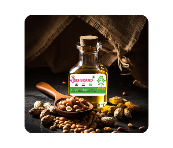 SS Brand Pure and Unrefined Cold Pressed Groundnut Oil |  Naturally Cholesterol Free,Can Be Used in Daily Cooking, Multipurpose Usage, A1 Grade Groundnuts | 1L