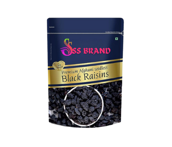 SS Brand 100% Natural Premium Dry Black Grapes | Nutritious & Delicious | Delicious & Healthy Snack| 250 g
